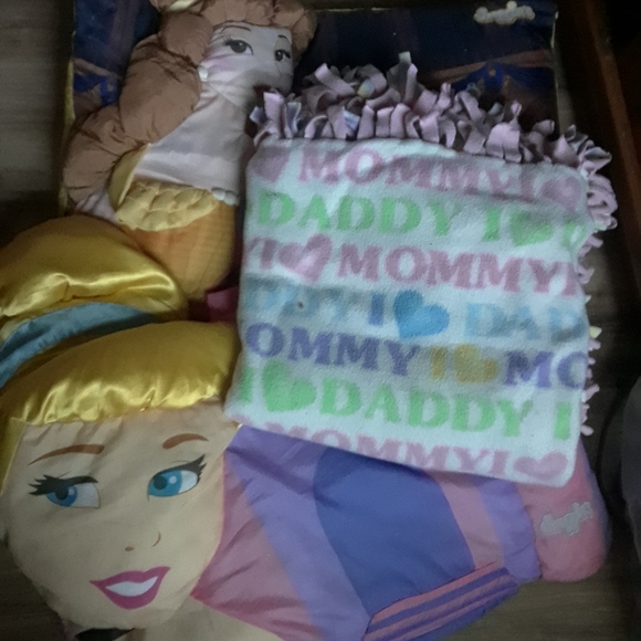 belle and Cinderella pillow covers and blanket - Picture 2 of 2